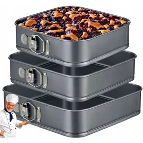 KUCHENFLIESEN-BACKBLECH BACKFORM QUADRATISCHE Kuchenform