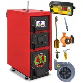    Kessel, Kessel, 5.-Klasse-Ofen für Holz und Ladekohle, 18 kW Ziege, Magma Uni