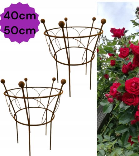  Stütze für Pflanzen, Sträucher, Pflanzenstützen PL-Qualitätsset, Durchmesser 40+50 cm