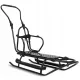  Polnischer Schlitten mit hoher Rückenlehne und schiebenden, rutschfesten Fußstützen