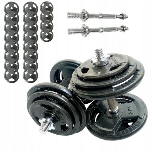  Gusseisen-Hanteln, 2 x 40 kg, Hanteln, 80 kg
