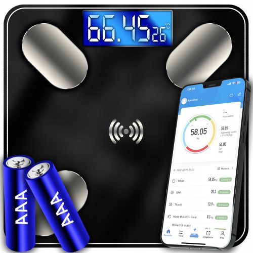Personenwaagen (intelligent, analytisch und mechanisch) ANALYTISCHE BADEZIMMERWAAGE SLIM 180KG SMART+ 17in1