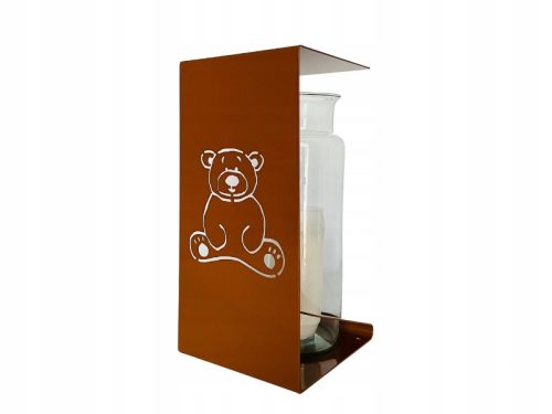  Metallkerze, Teddybär