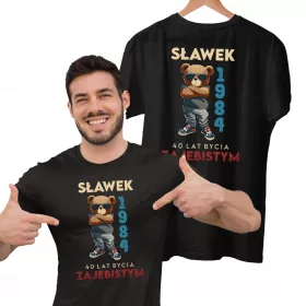    HERREN-T-SHIRT, GESCHENK FÜR JEDEN GEBURTSTAG 1-99, fügen Sie den Namen JAHR in 30 40 50 60 ein