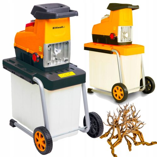 Zerkleinerer für Äste, Holz und Rinde ELEKTRISCHER ZWEIGSCHNEIDER 3500W ZYLINDER RIWALL