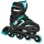  RAVEN Helixi Schwarz/Mint verstellbare Inline-Skates 38-42 LED-Räder