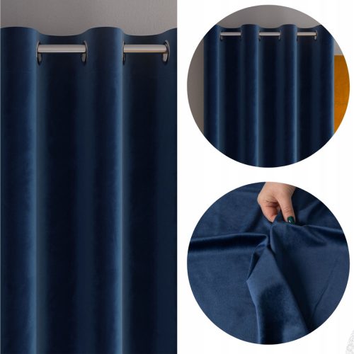 Fertige Vorhänge Halbverdunkelnder Vorhang mit Ringen 140 cm x 160 cm