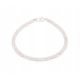  Natürliches ROSENQUARZ-Armband mit 3 mm Facetten