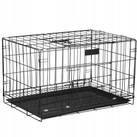  Springos Metallkäfig, großer Hund, 67 x 93 x 56,5 cm