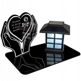    LED-KERZE SOLARKERZE, Ständer, LED-STATUETTE FÜR DEN FRIEDHOF