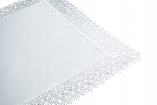 Tischdecke Läufer Tischläufer, Weiß, Creme, 170 x 50 cm