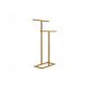 Badezimmer-Kleiderbügel Handtuchhalter T, stehend, Metall, S, gold