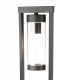  Rechteckiger Lichtmast Polux E27 80 cm schwarz