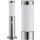 Lichtmasten, Garten Runder SuperLED E27-Lichtmast, 45 cm, silber
