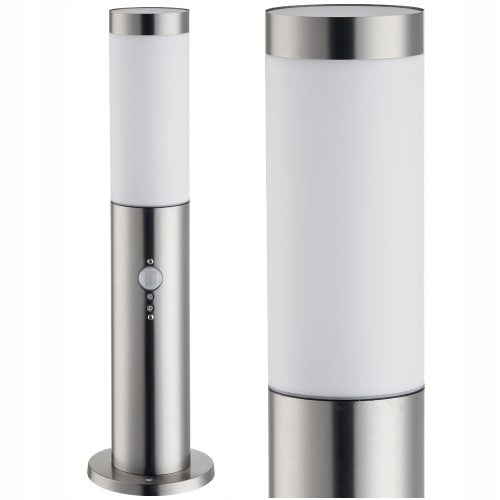 Lichtmasten, Garten Runder SuperLED E27-Lichtmast, 45 cm, silber