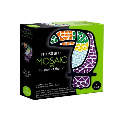  KREATIVES MOSAIK TUCAN ROTER KAFER