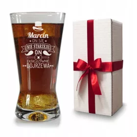  Trinkglas mit Gravur als Geburtstagsgeschenk
