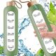  Minghaoyuan 1L Trinkflasche, Wasserflasche mit Zeitstempeln