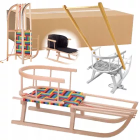    Massivholzschlitten POLNISCHER Rückenlehnenschieber MATRATZE XL-Schnur