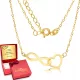  585 Goldkette Unendlichkeitsherz graviert