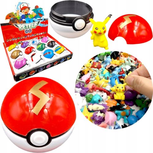  POKéMON-SET 12 POKEBALL-STÜCKE + 12 FIGUREN