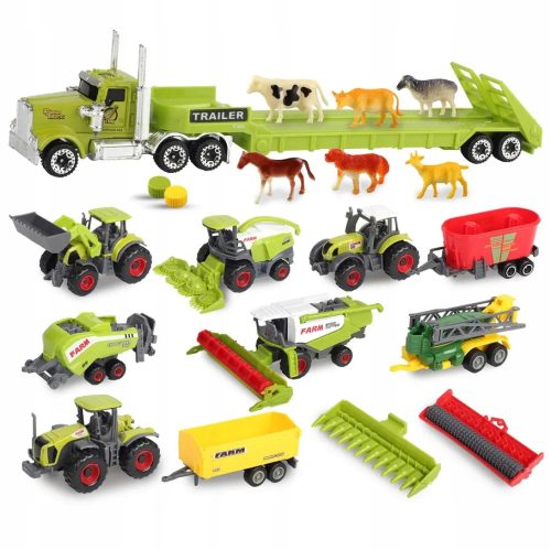  GROSSES LANDWIRTSCHAFTLICHES FAHRZEUG-SET TRAKTOR TRAKTOR MÄHDRESCHER FARMER SET
