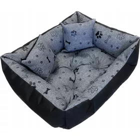    WBM Sewing Hundelaufstall Schwarz, Grautöne 130 cm x 105 cm