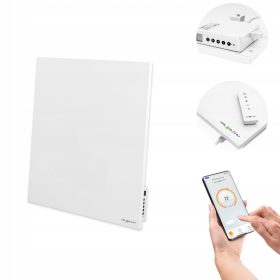    Kril & Blohm Stahlplattenheizkörper 350 W weiß 600 x 600 x 15 mm - Anschluss seitlich oder unten