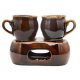 Becher und Sets für Glühwein Tragar-Becher, Steingut, 200 ml