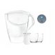  Dafi ASTRA LED 3L Filterkrug Weiß + 2x Gläser + 3 l transparenter Filter