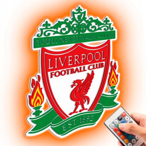 Bilder an der Wand FC Liverpool 3D-Wandbild aus Holz, Fußballwappen, Geschenk