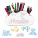  Cloud-Schreibtisch-Organizer-Toolbox mit beliebigem Namen, personalisiert