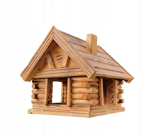  Massives, großes Vogelhäuschen aus Holz,