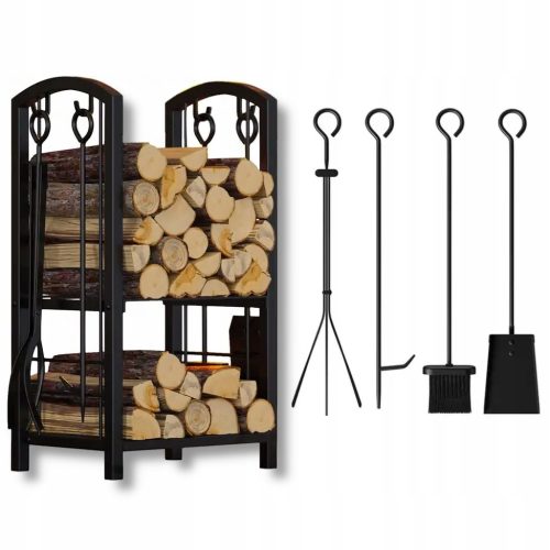 Holzständer (WOOD BASKET) aus Metall