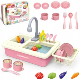  GROSSES WASCHBECKEN-ZUBEHÖR BAND WASSERSPÜLE 25-tlg.