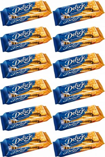 Orangen-Cremetörtchen mit Schokoladenüberzug "Delicje Szampańskie", 147g, 12er Pack
