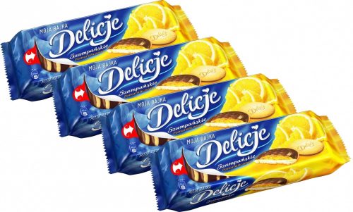 24er Pack Delicje Orangenkekse mit Schokoladenüberzug 147g