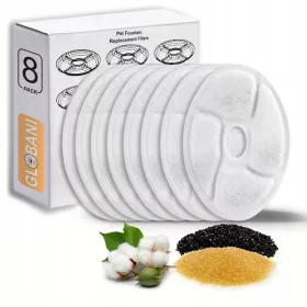    8-teiliges ERSATZFILTER für Katzenwasserspender und Brunnen-SET