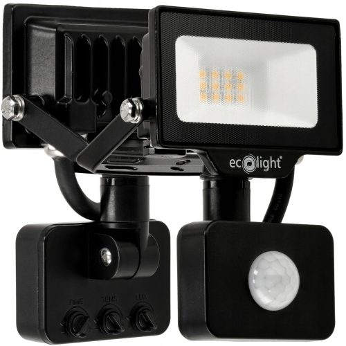 Halogene für den Außenbereich und den Garten Neutralweißes Halogen 900 lm 10 W + Austauschbarer PIR-Bewegungssensor für ECOLIGHT NL-1/2 Fluter