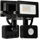 Halogene für den Außenbereich und den Garten Neutralweißes Halogen 900 lm 10 W + Austauschbarer PIR-Bewegungssensor für ECOLIGHT NL-1/2 Fluter