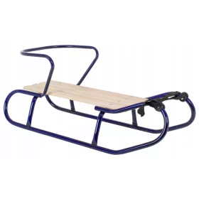    STARKER polnischer SPORTS-Schlitten + RÜCKENLEHNE für Abfahrten bis 130 kg