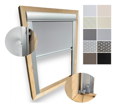 Dachjalousien Dachrollos Dachverdunkelungsrollos für VELUX ROTO-FENSTER 60 cm x 130