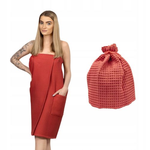 Saunen und Zubehör SAUNA-SET DAMEN WAFEL KILT BISCOTTO CAPELLO HUT PORJUN BRICK