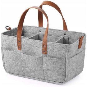    ORGANISATOR-TASCHE Korb Filz Für Mutter Baby Für Windeln Zubehör GROSS XXL