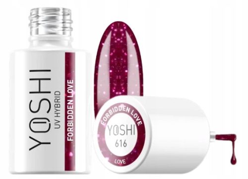  YOSHI Hybrid Nagellack FORBIDDEN LOVE 6 ml - 616