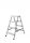 Drabest Leiter 2,8 m Aluminium bis 125 kg