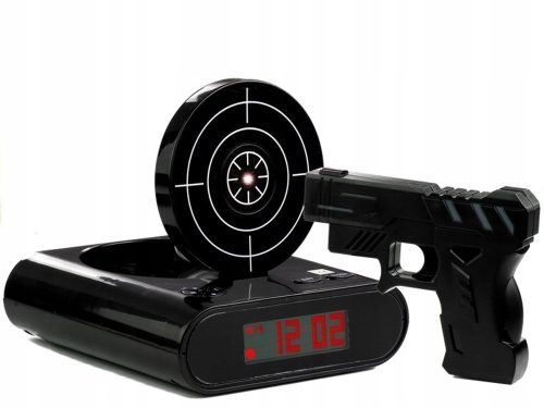 Uhr für zu Hause Wecker passend schwarz 14,5 cm
