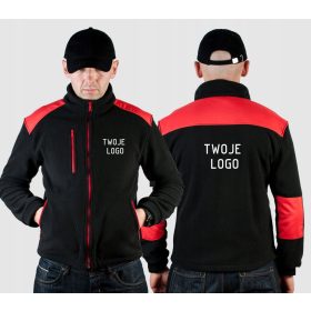   POLAR-SWEATSHIRT MIT REFLEKTIERENDEN STREIFEN + LOGO-STICKEREI AUF DER RÜCKSEITE/VORNE