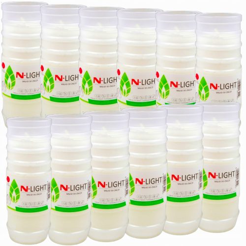 12 STÜCK EINSÄTZE FÜR KERZEN KERZEN PARAFFIN PARAFFIN 7 TAGE 168H