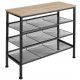  TecTake Schuhschrank 75,5 x 69,5 x 30,5 cm, Sonoma-Eiche hell